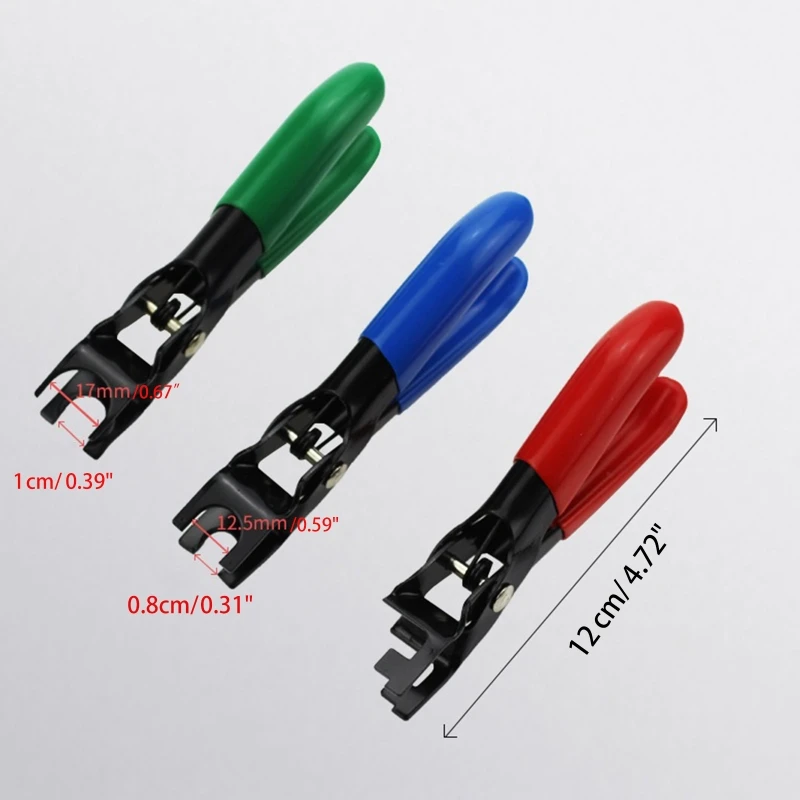 E5BE 3-Piece Fuel Line Coupling Disconnect Pliers Disconnection Car Garage Tool Set Designed for Uncoupling Quick Release