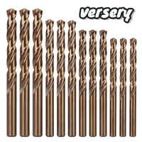 HSS M35 5%Cobalt Twist Drill Bits 1.0-13.5mm Straight Shank Hole Saw For Stainless Steel Aluminum Iron Wood Plactic Metal Drills