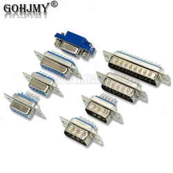 2Pcs DB9 DB25 DB15 DB37 Vrouwelijke/Mannelijke D Type Vga Plug Data Connector 2 / 3 Rij DB9 DB25 DB37 9/15/25/37 Pin Port Socket Adapter