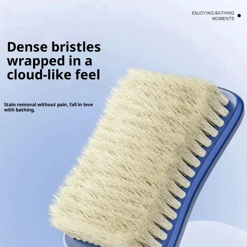 

Щетка для ванны с длинной ручкой, инструмент для чистки тела с мягкой щетиной Wa Bru для мужчин, домашнего использования для женщин, мужчин, пожилых людей