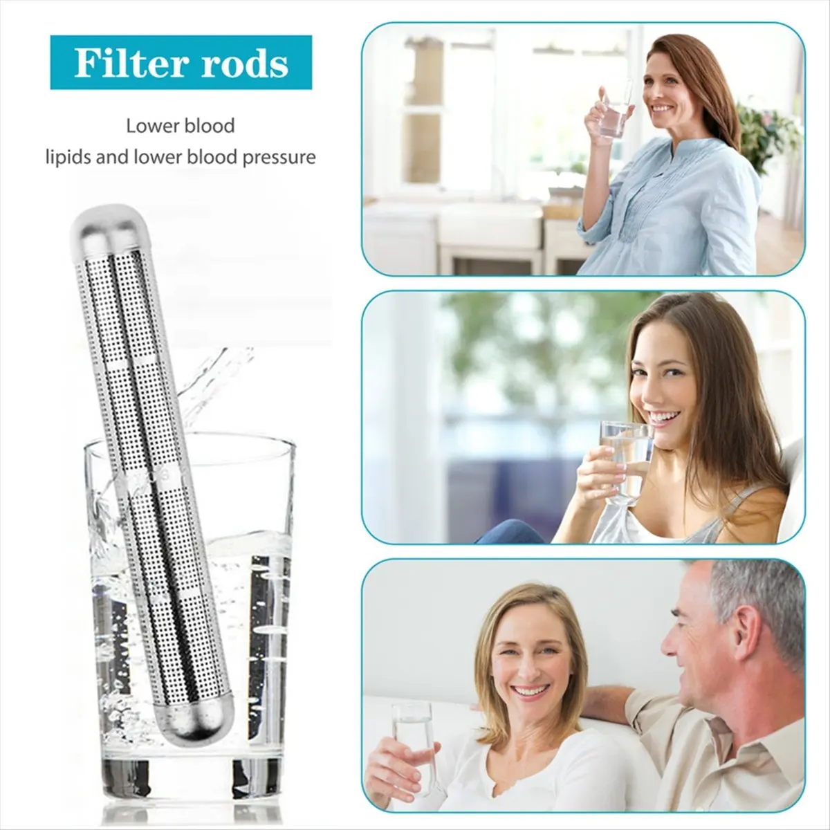 2026 + Water Drinking Alkaline Water Stick Hydrogen Negative Ion Ionizer PH Minerals Wand Purifier Filter Treatments Massager