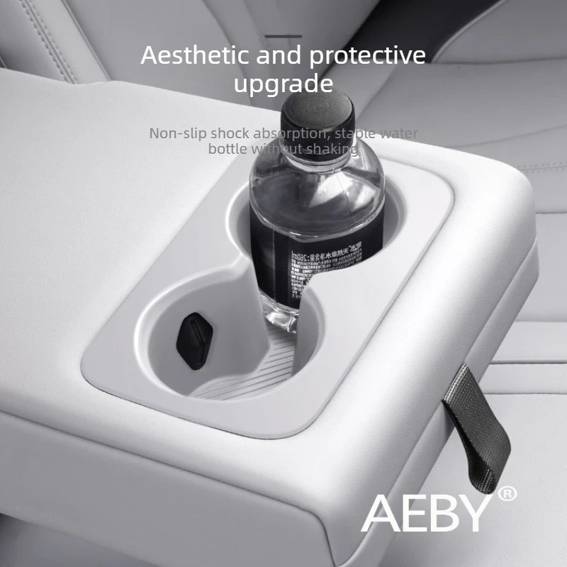 

AEBY For BYD Atto 2 2025 Silicone Cup Holder Liner,Waterproof Non-Slip Coaster,Rear Cup Holder Covers,Accessories,Silicone Cup