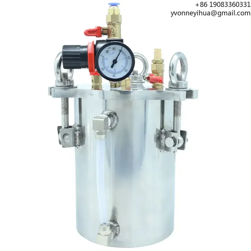 

High Quality Glue Dispensing Pressure Barrel 304 Stainless Steel Glue Pressure Tank With Liquid Level Display