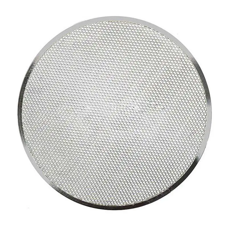 Professional Round Pizza Oven Baking Tray Barbecue Grate Nonstick Mesh Net(12 Inch)