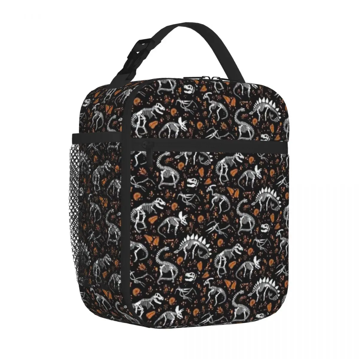 Bestselling Excavated Dinosaur Fossils - Halloween School Style Foldable Lunch Bag Kindergarten Snack Cooler Tote