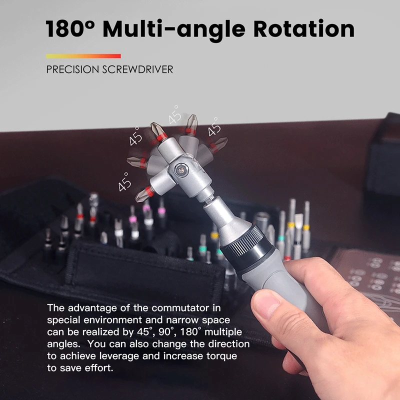 ARROWMAX (41 in 1) Ratcheting Screwdriver Set Versatile Ratchet Manual Screwdriver Bit Set for DIY and Professional Projects