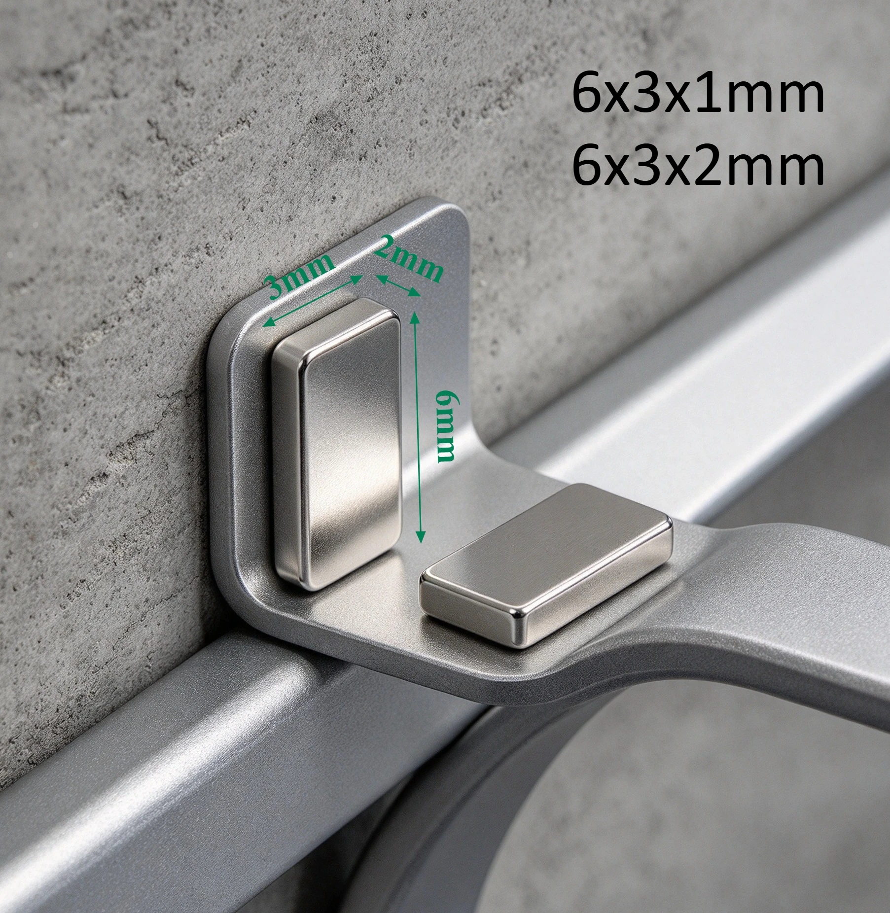 6x3x1mm 6x3x2mm N35 Rectangular Neodymium Magnet Sheet Magnet for DIY Craft Industrial Office Use 6*3*1mm 6*3*2mm