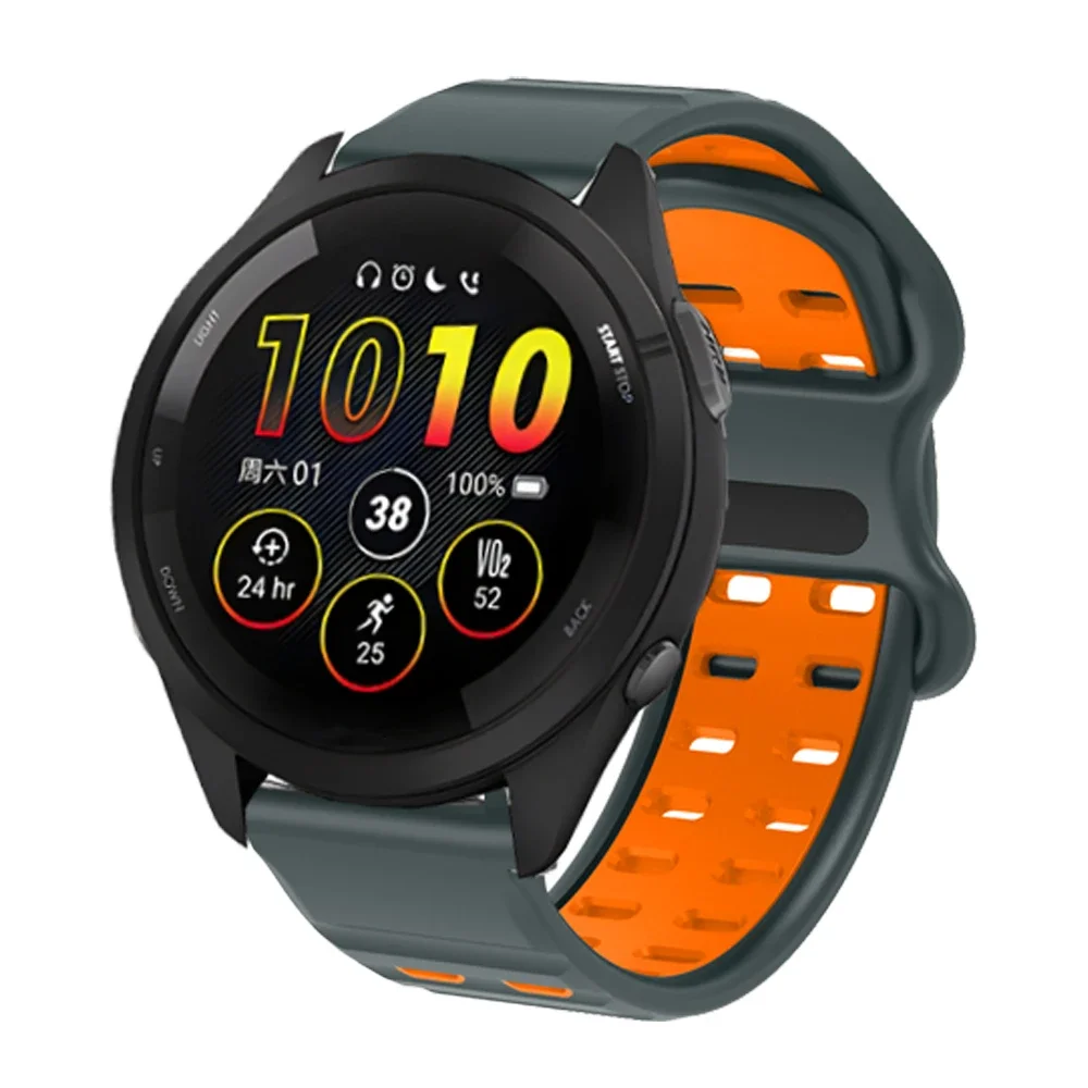 Cinturino sportivo morbido da 22 mm per Garmin Forerunner 265 255 cinturino in silicone traspirante per cintura Garmin Vivoactive 4 / Venu 2 Venu 3
