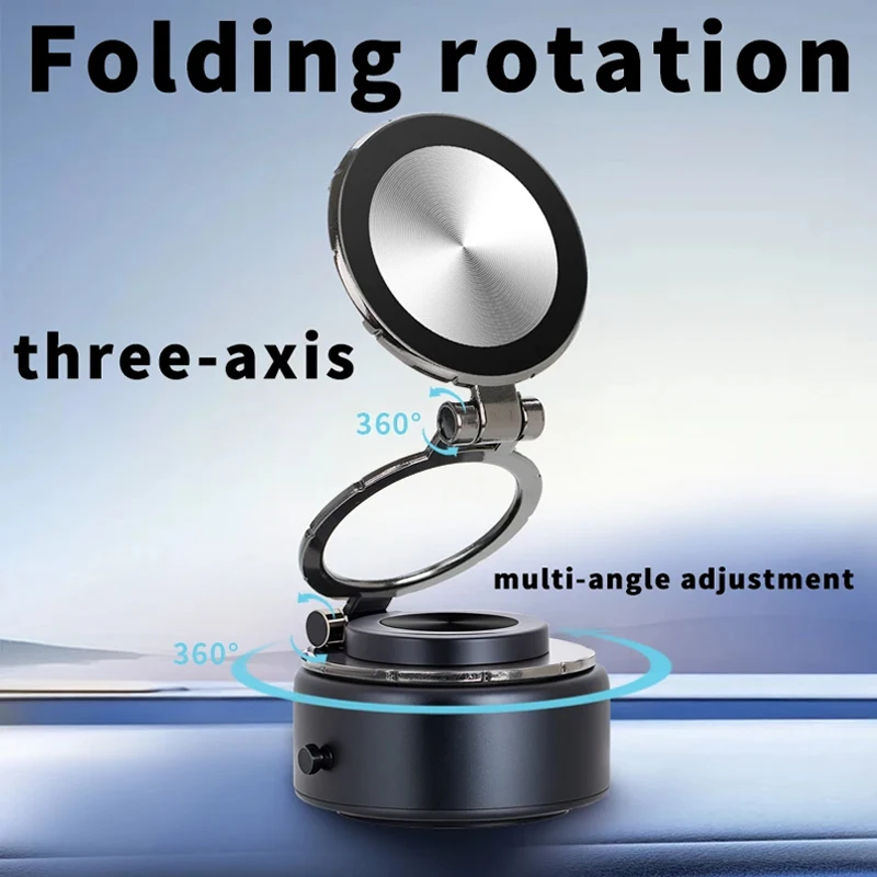 New Vacuum adsorption Magnetic Car Phone Mount  Foldable Travel Bracket for iPhone Xiaomi Huawei  For Samsung Phone Stand