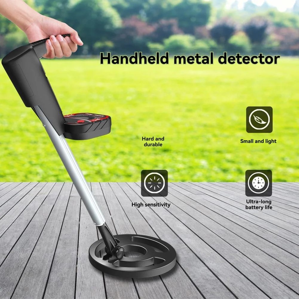 

【Berserkk】Hand Held Metal Detector Kids Beach Toys Scientific Underground Treasure Hunter School Experiment