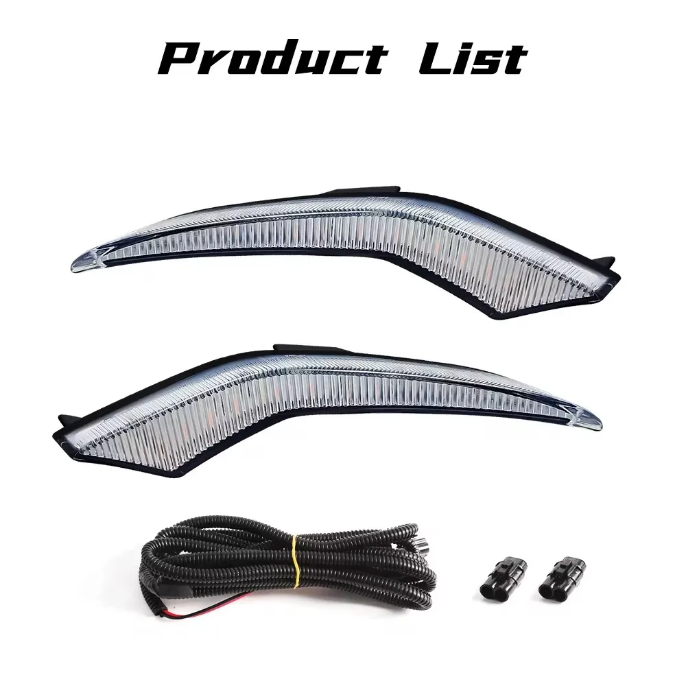 

Дневные ходовые огни для Toyota Corolla L/LE/XLE Hybrid Levin 2020 2021 2022, трехцветные, 3 функции, светодиодные лампы DRL, аксессуары для автомобиля