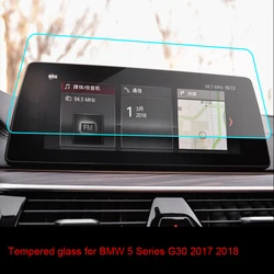 Tempered Glass For BMW 5 SERIES G30 520 525 530 545 2018 2019 2020 2021 Car infotainment Navigation Radio GPS Screen protector