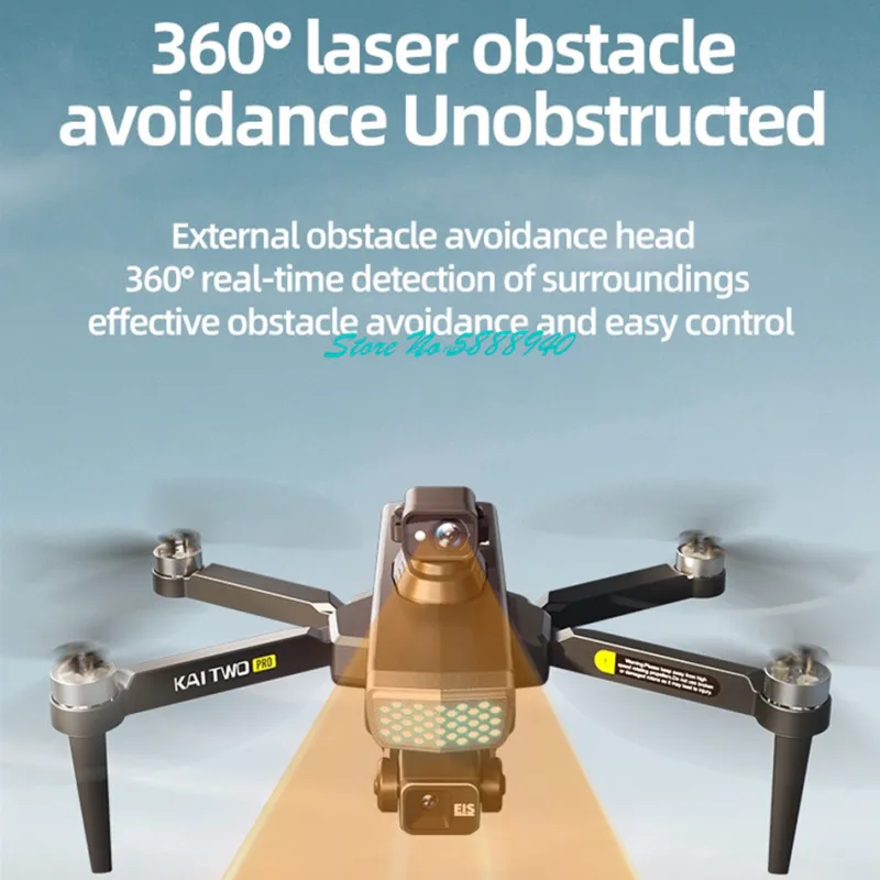 Upgraded 8K ESC Brushless GPS Return 5.6in Screen FPV Remote Control Drone 5G 3Axis Gimbal 360° Obstacle Avoidance RC Quadcopter