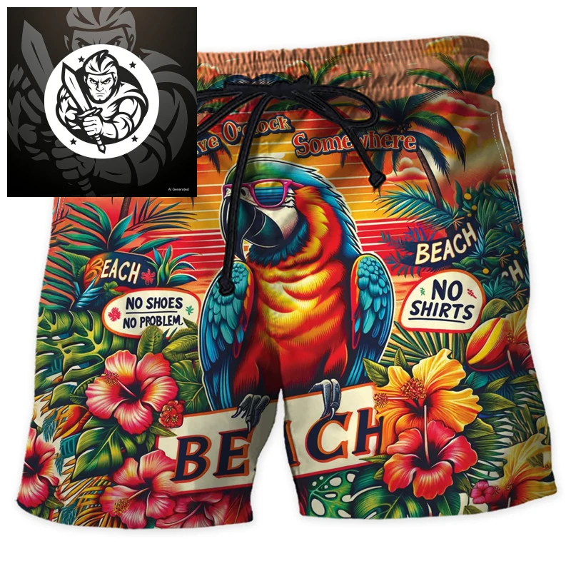 Рисунок 2 - Короткие брюки для влюбленных попугаев для мужчин