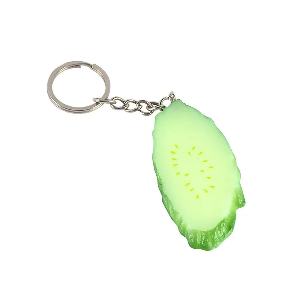 PVC Simulation Cucumber Slices Lifelike Artificial Mini Fake Vegetable Fruit Props Simulation Cucumber Ornament Preschool