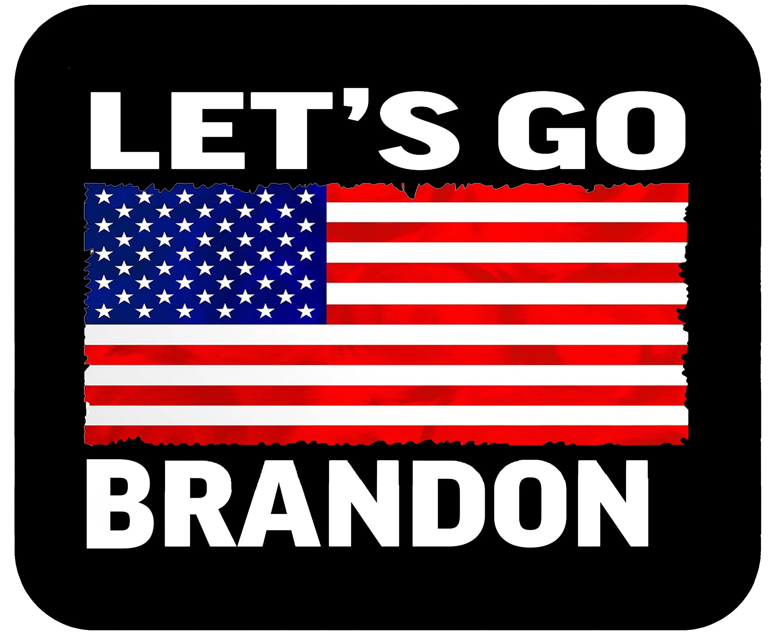 

Hot-Selling Funny Lets Go Brandon Flag Mat Mousepad For Laptop PC Gaming Home Or Office Keyboard Mats Desk Pad 22x18cm 