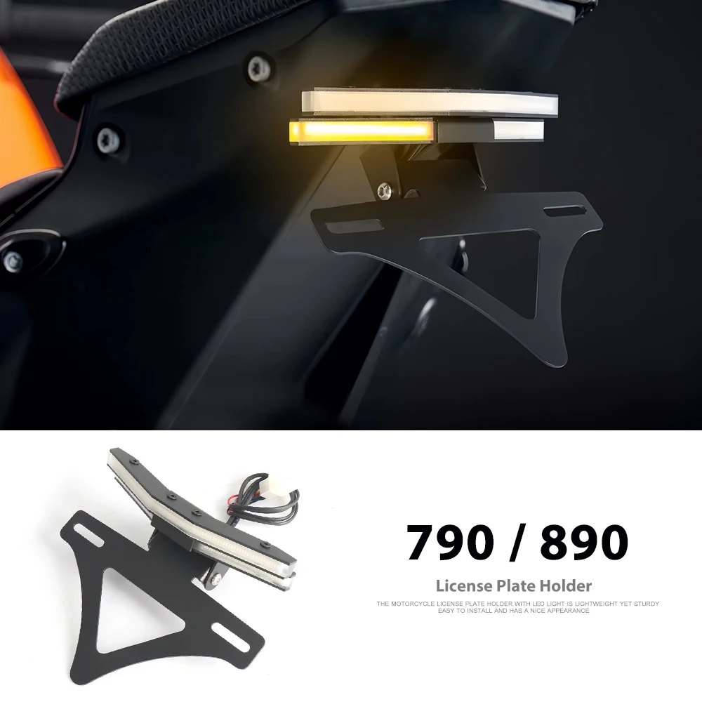 

Tail Tidy Fender Rear Tail Bracket License Plate Holder Motorcycle Accessories For 890 Duke 790 DUKE 890Duke 790DUKE 2018-2025