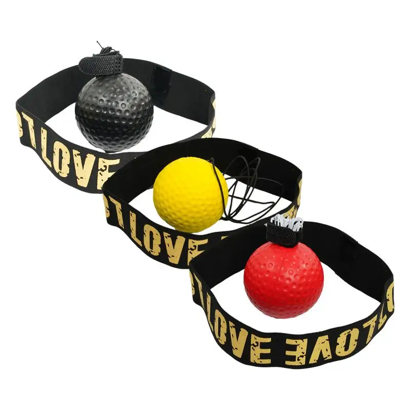 Boxing Training Ball Children Boxing Headband Reflex Balls Exercise Hand-Eye Coordination Boxing Balls for Bedroom Living Room