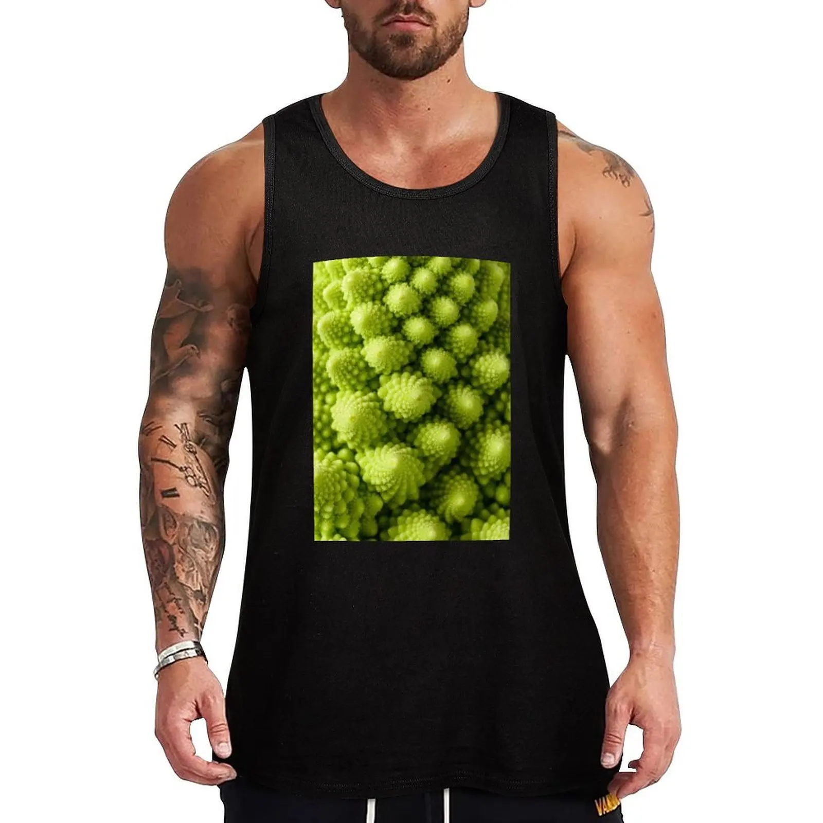 Camiseta sin mangas Romanesco broccoli, camiseta deportiva de alto rendimiento, sin mangas, para gimnasio y fitness
