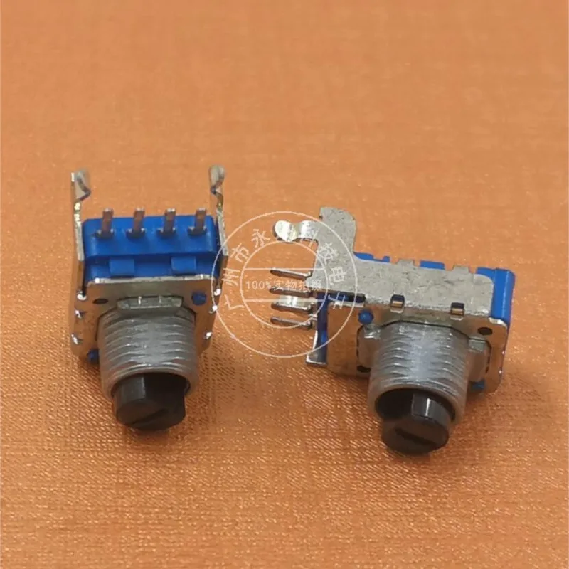 3PCS RK11 Type Four Pin Single Link Potentiometer B10K Governor Switch Power Amplifier Four Pin B103 Volume Potentiometer