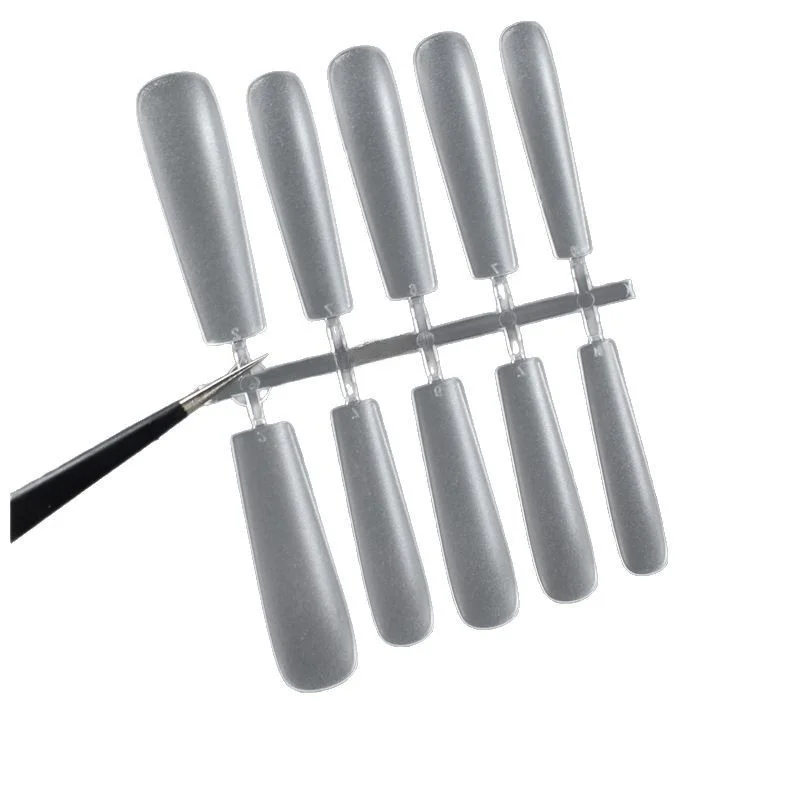 Ultra-cienkie, ręcznie robione narzędzia do zdobienia paznokci, długie prostokątne rurki wodne, bez konieczności użycia kleju, rozmiar S, produkty do pielęgnacji paznokci z Chin.