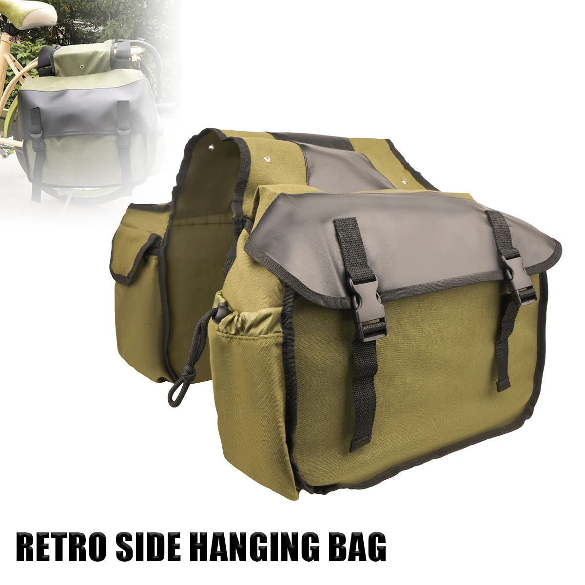 Waterproof Bicycles Pannier Bag For Rear Rack, Motorcycle Bicycles Luggage Cargo Rack Carrier, Double Trunk Cycling Pannier Bag