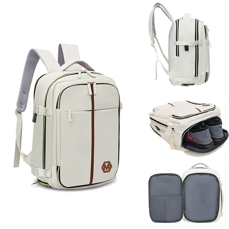 

Large capacity travel backpack, college student fashion backpack, men's backpack, one bag, multi-purpose, independent shoe compa