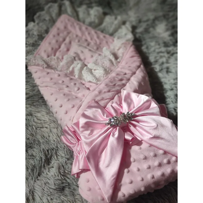 بطانية شتوية من الدانتيل الفرنسي - تلقي التفاف لحديثي الولادة والأولاد والبنات للتصوير الفوتوغرافي ropa de bebe niña kratريسماخيز أغنيون상 #5