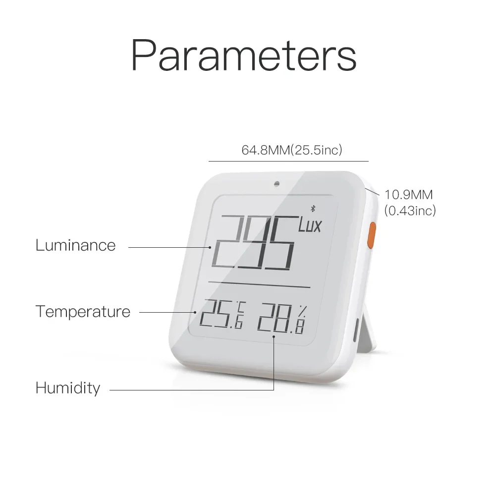 MOES ZigBee Bluetooth Inteligente Brilho Termômetro Sensor Luz Detector de Temperatura e Umidade Tuya Smart App Control