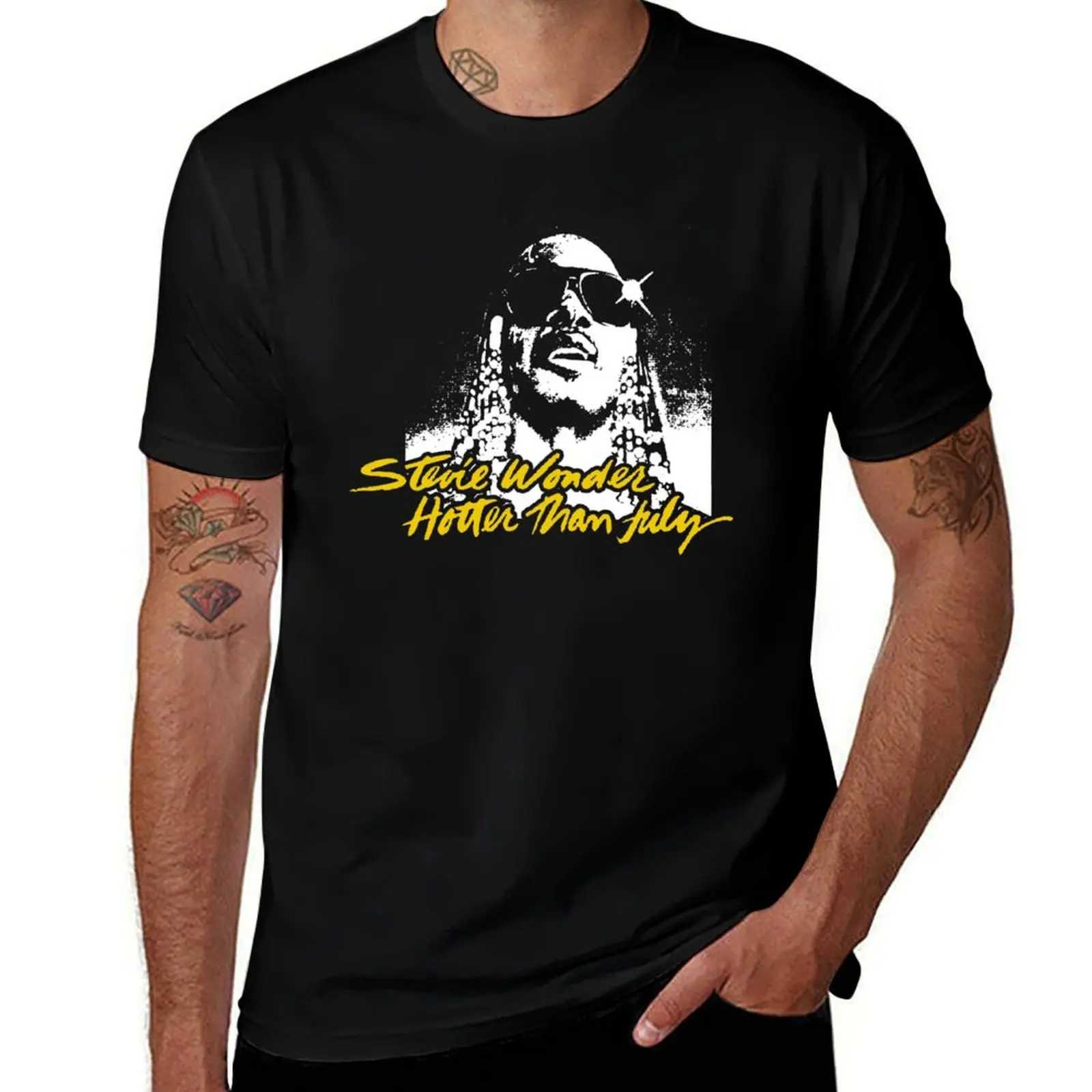 

Stevie Wonder T-Shirt men t shirt cotton 100% man t shirt summer T-Shirt