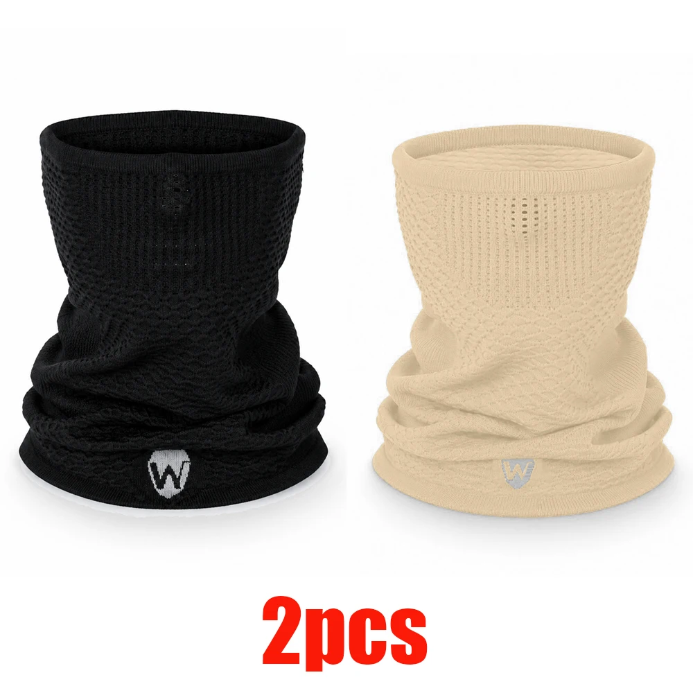 1pc/2pcs/3pcs Winter Warm Ademend Fietsmasker Sjaal Unisex Naadloos Elastisch Half Gezichtsmasker Buitensporten Hardlopen Skimasker