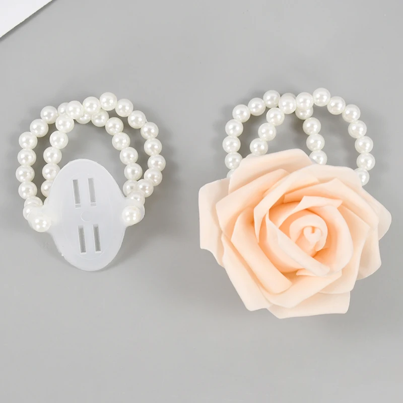 

5/10Pcs Artificial Pearl Wristband Wedding Corsage Fake Pearl Bracelet Flowers Wedding Party Decoration Bridal Bridesmiads Gifts