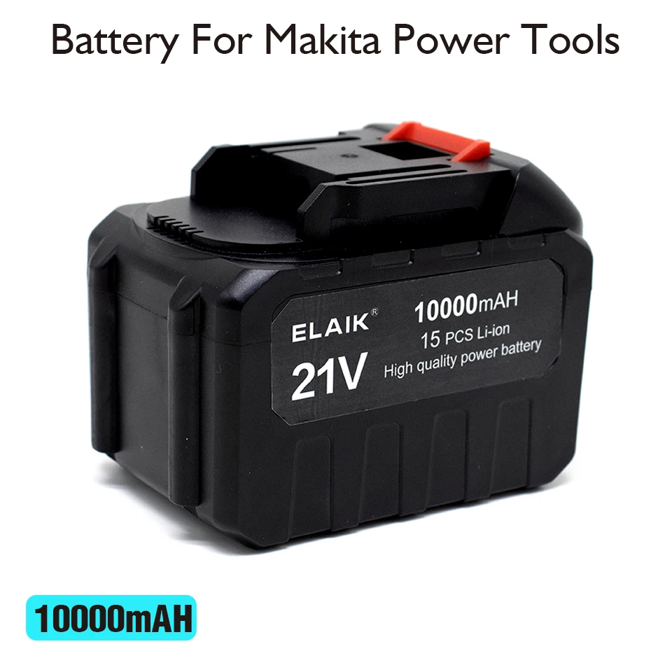 High Quality High Capacity 10.0Ah 6Ah 4Ah 2Ah for Makita 21V Electric Scissors Electric Saw Lawn Mower Battery Pack