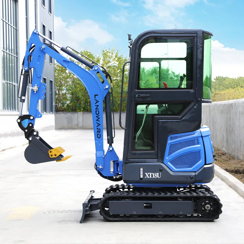 Mini Excavator 1.8 Ton Small Digger Cheap Small Micro Escavatore Digger Multifunctional Crawler Small Mini Excavators Customized