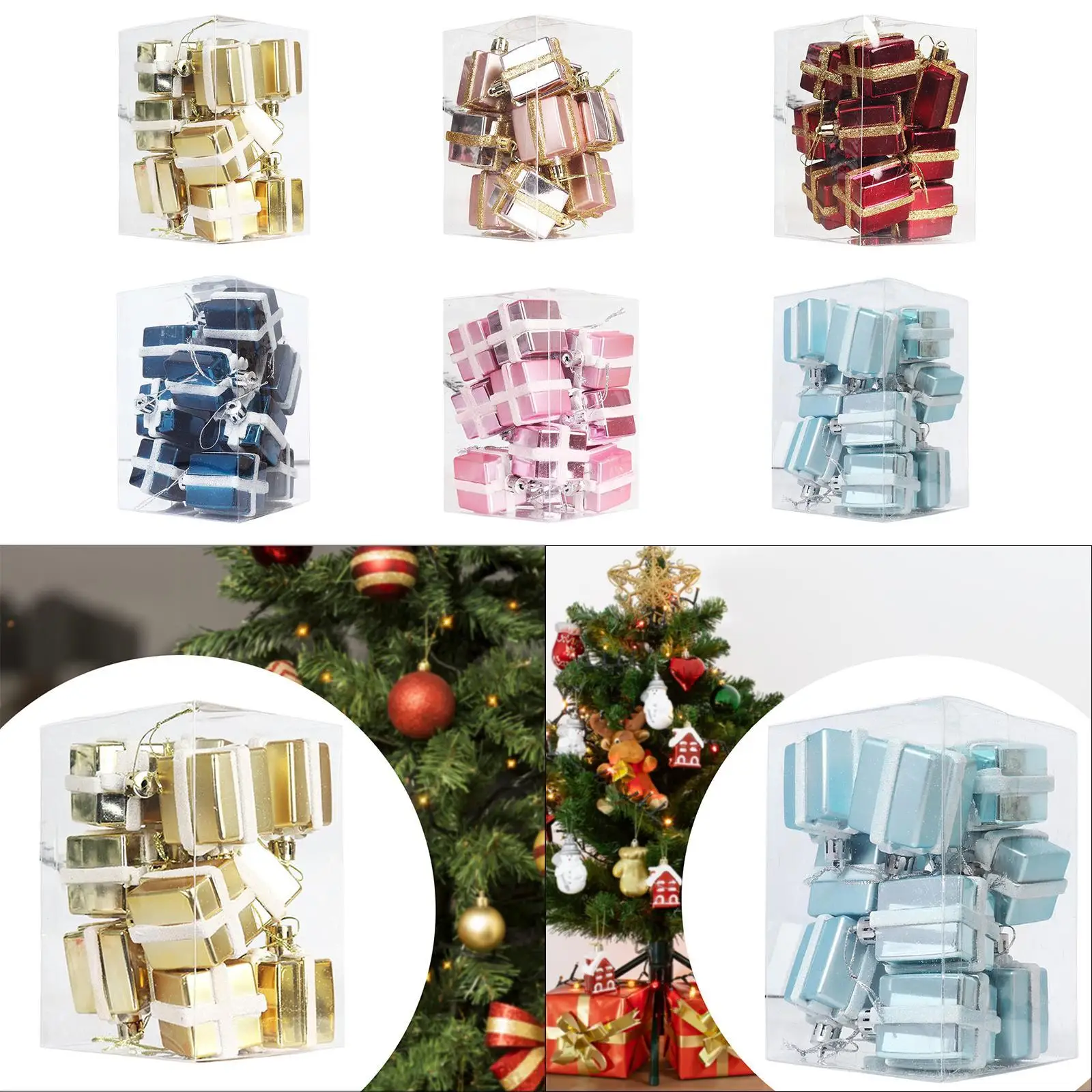 

9Pcs Christmas Tree Ornaments Xmas Decorations for Party Favors Halloween