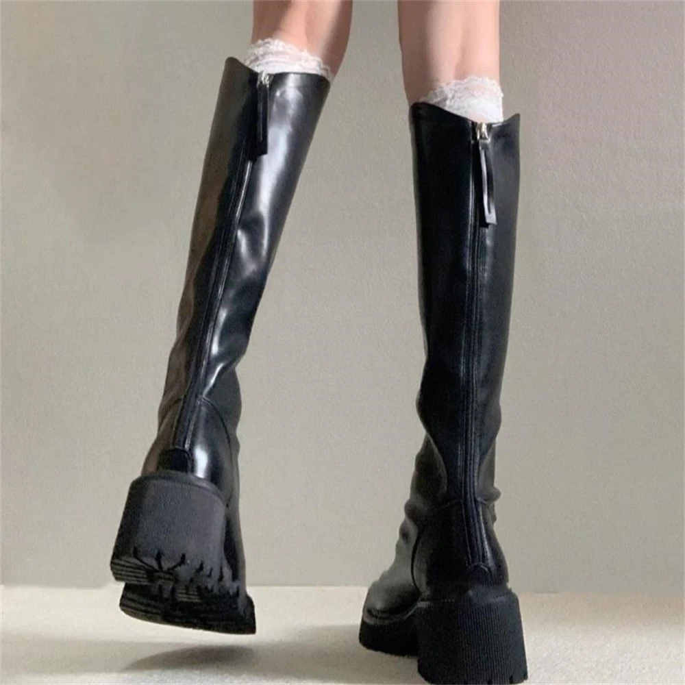1 pair Girls Lolita College Style Lace Calf Socks Women's Spring Autumn Thin Mid-tube Solid Color Stockings For Boots Gifts New