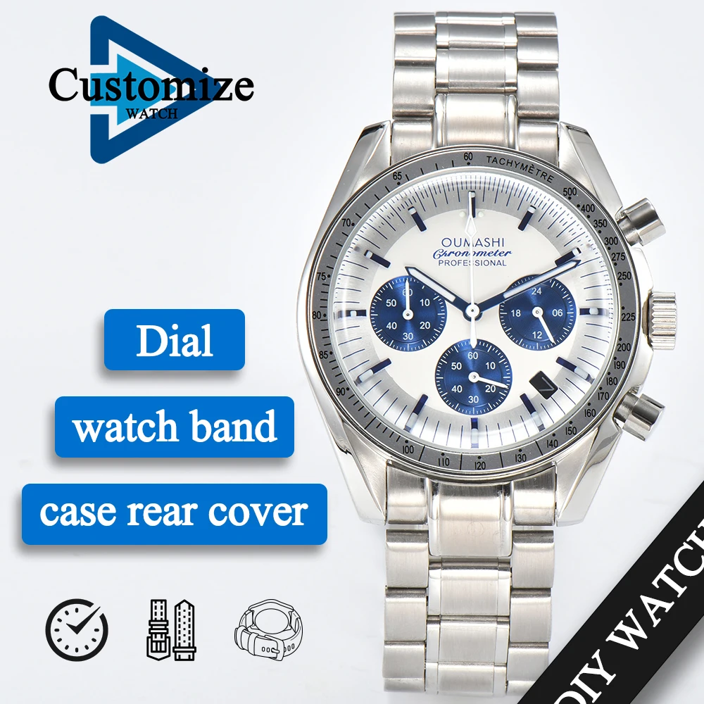 

VK63 watch 41mm Men's luxury watches Sports Quartz Watch Sapphire multifunctional Mechanical timing watch for vk63 Movement