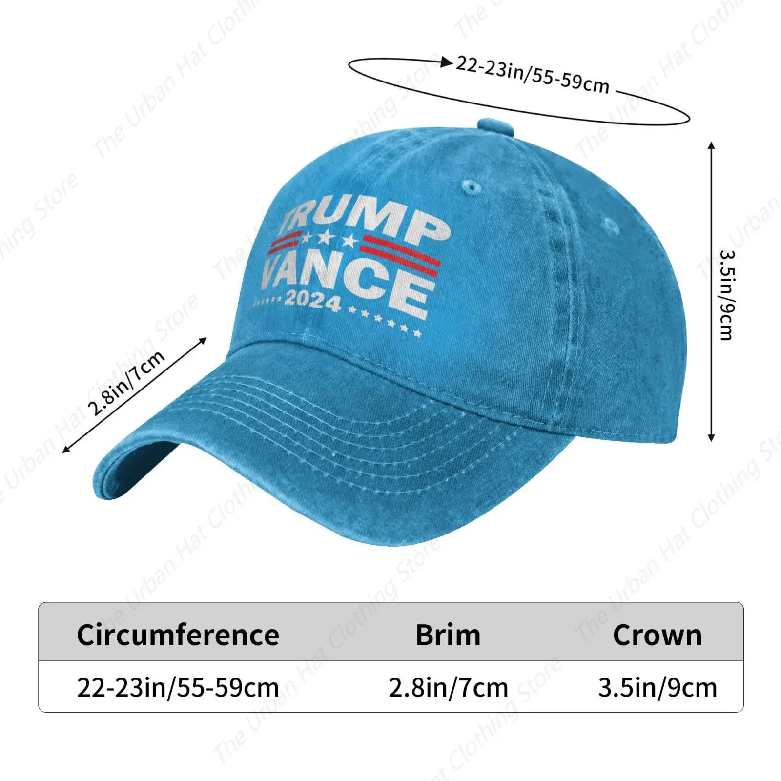 Trump Vance 2024 Baseball Cap Fashion Trucker Hats for Male Female Daily Outdoor Ball Caps Dad Sun Hat