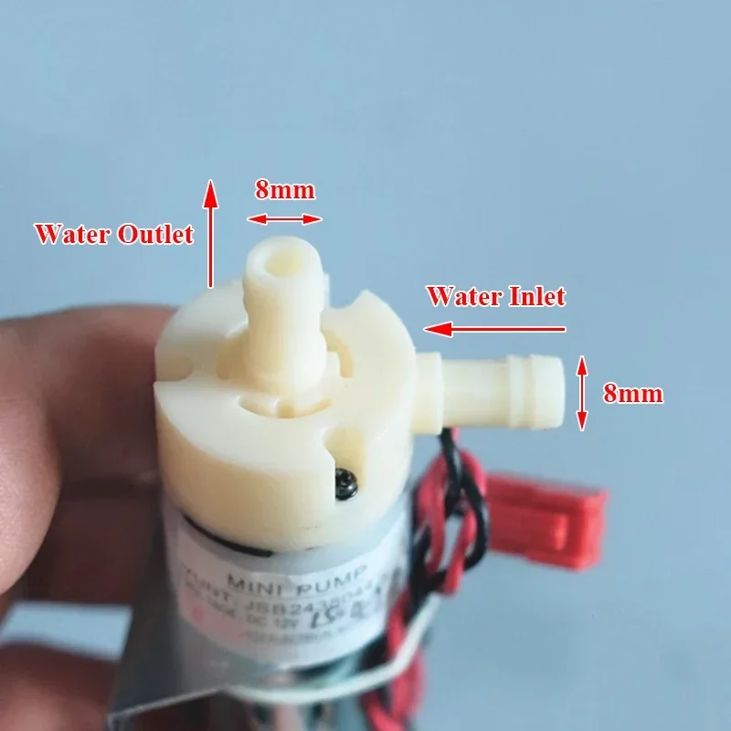 JSB2438 DC 12V Micro 370 Motor Diaphragm Pump Mini Self-priming Suction Water Pump Large Flow DIY Dispenser Tea Table Machine