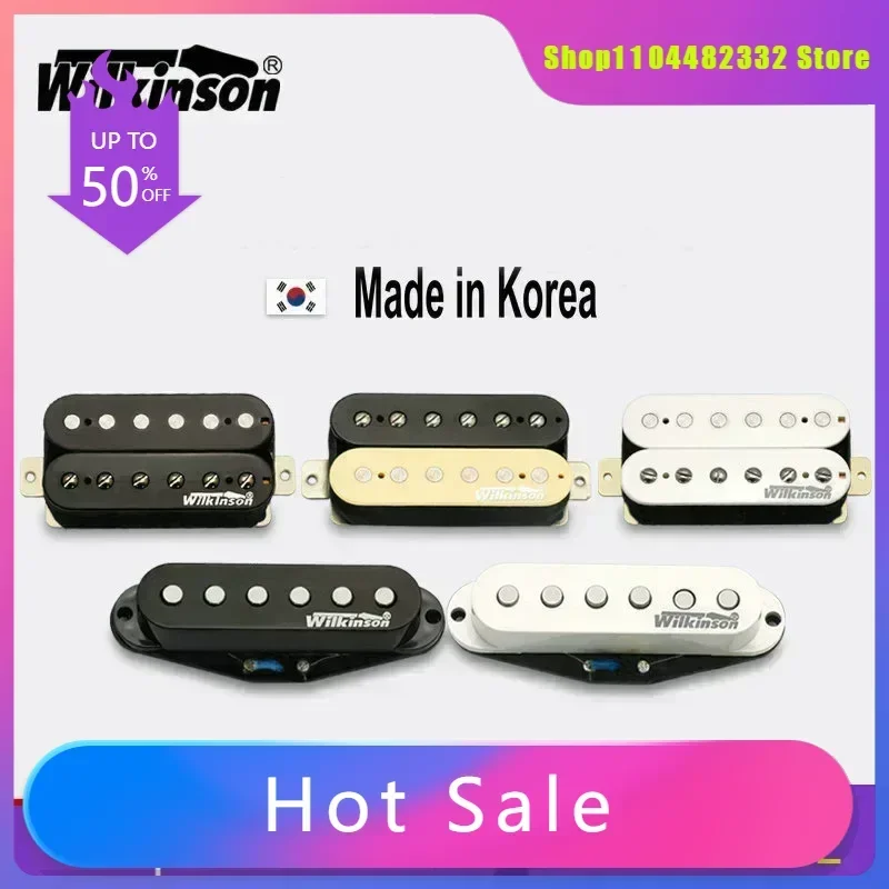 

«Комплект Humbucker Wilkinson Alnico 5» и звукоснимателей с одной катушкой — звукосниматели премиум-класса для электрогитары (Сделано в Корее) — магазин H X-
