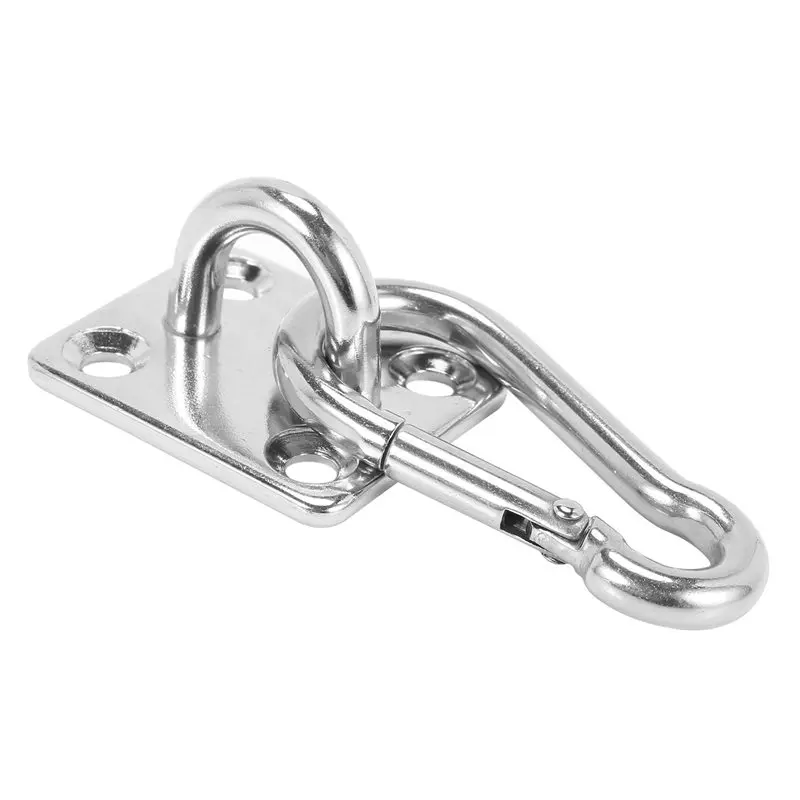 40 Sets Of Suspended Ceiling Wall Mount U-Shaped Hooks Stainless Steel Metal Base Plate With Hook