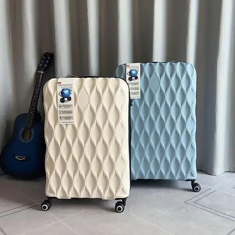 Unissex novo estilo mala silenciosa universal roda mala de alta aparência e resistente a riscos 20 polegadas 24 polegadas trole caso