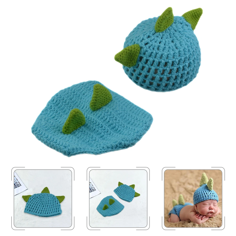 1 مجموعة 1 مجموعة ملابس محبوكة الوليد زي للتصوير الفوتوغرافي الدعائم الطفل التصوير الملابس حفلة هدية عيد