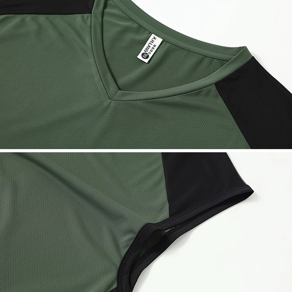 Summer Quick Drying Tracksuits Men Plus Size 13XL Summer Sets Casual Fashion Patchwork Tank Tops Shorts Suits Male Big Size 13XL
