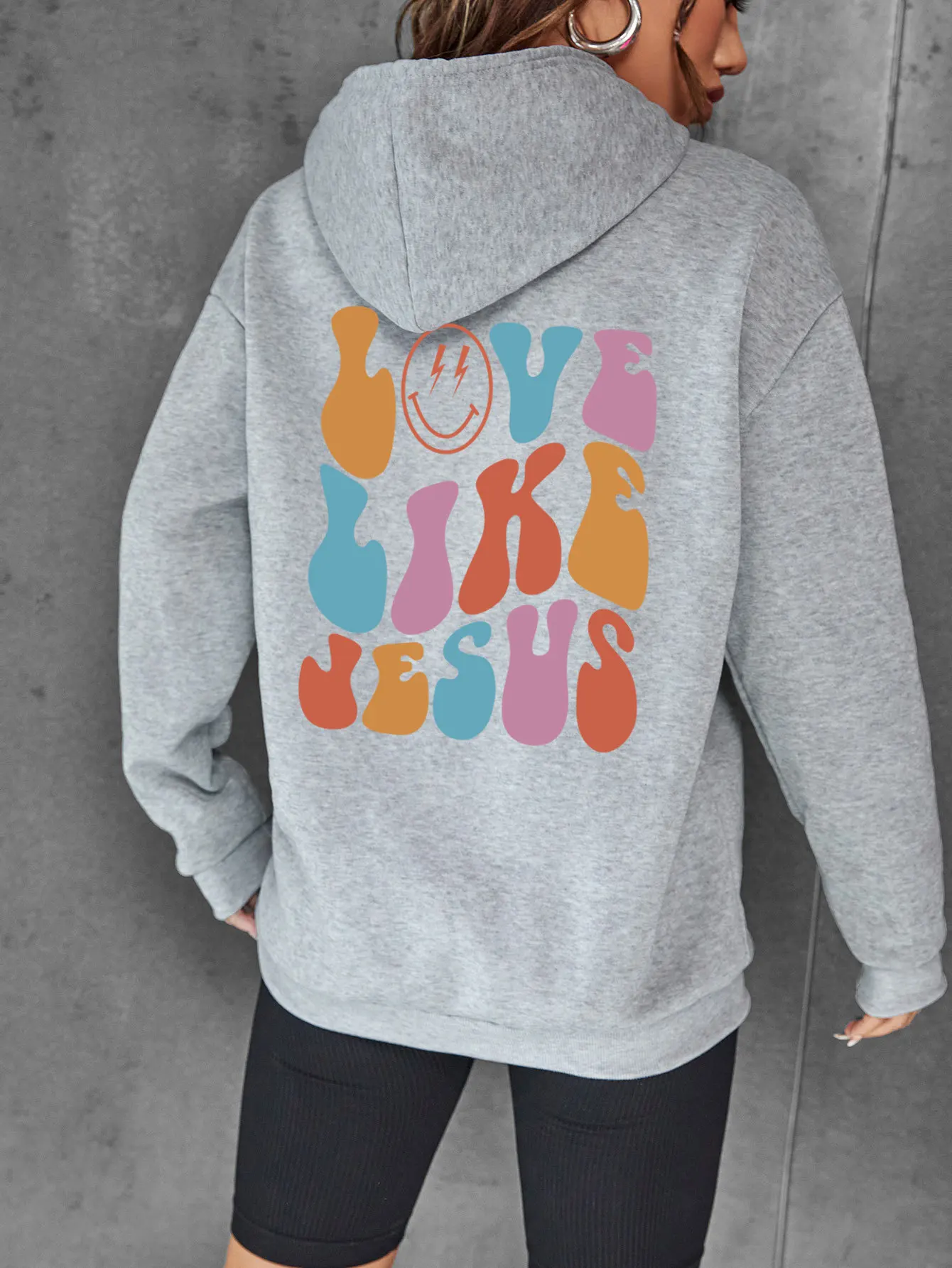 2023 Houden Van Zoals Jezus Hip-Hop Sweatshirt Met Hoodie-Print Mannen Vrouwen Oversized Fleece Streetstyle Trui Lente-En Herfsttops