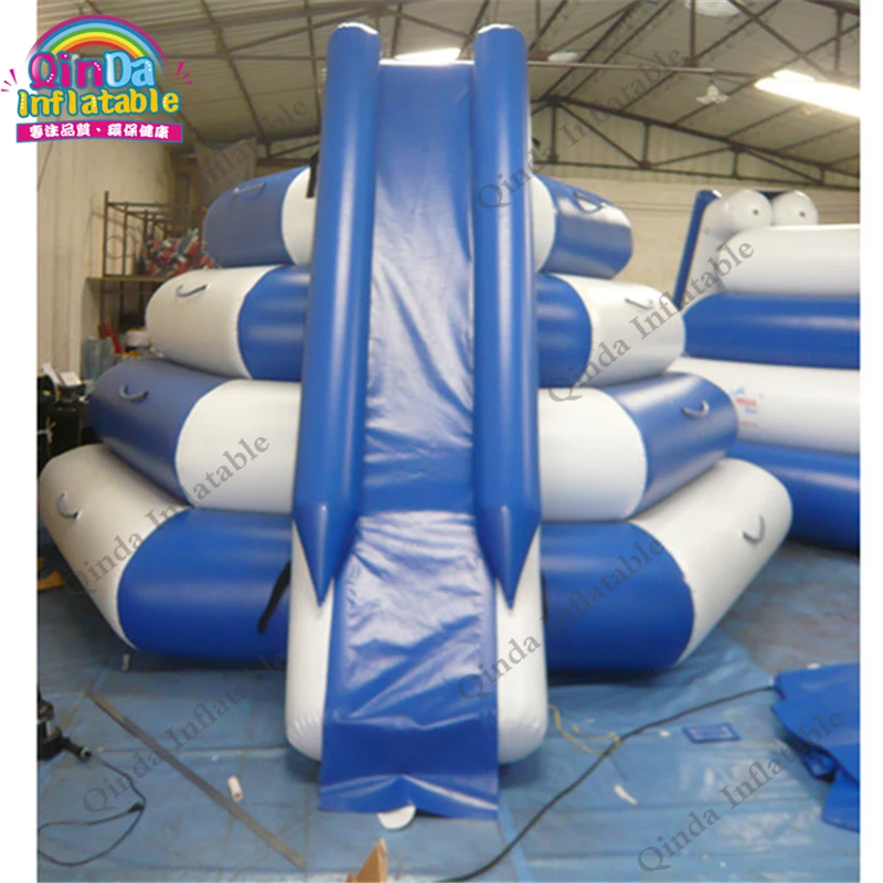 4 * 4 * 3 m mit 2 Streifen, aufblasbare Rutsche, Wassersportspiele, Wassersport, Poolschwimmer, Wasserrutsche