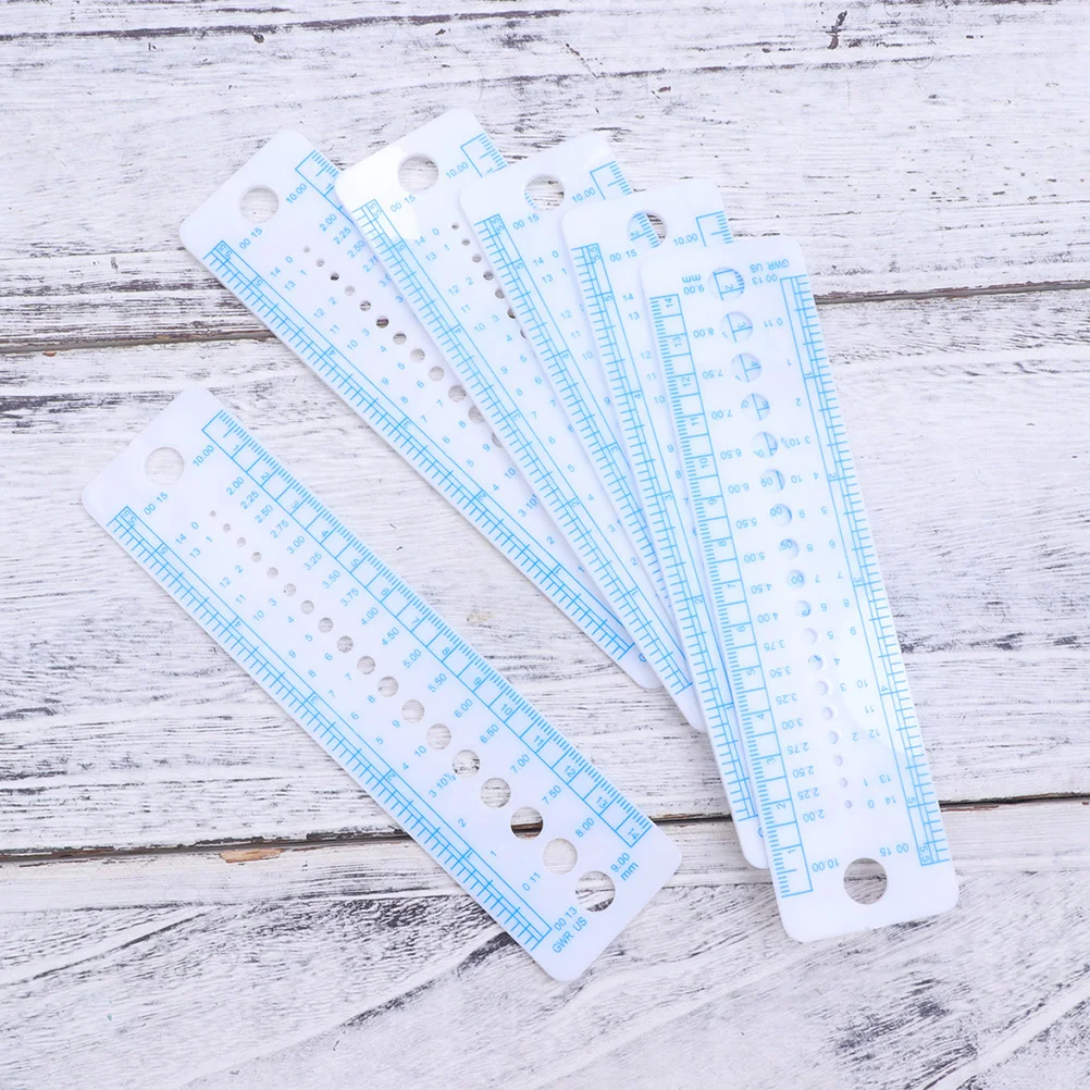 High-quality Knitting Gauge Ruler Reusable Needle Measuring Tool Portable Lightweight Household Template Wear-resistant