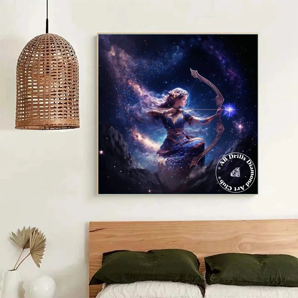 Zodiac Sign AB Diamond Painting Fantasy Astrology Twelve Constellation Full Square Round Drills Mosaic Cross Stitch Home Decor