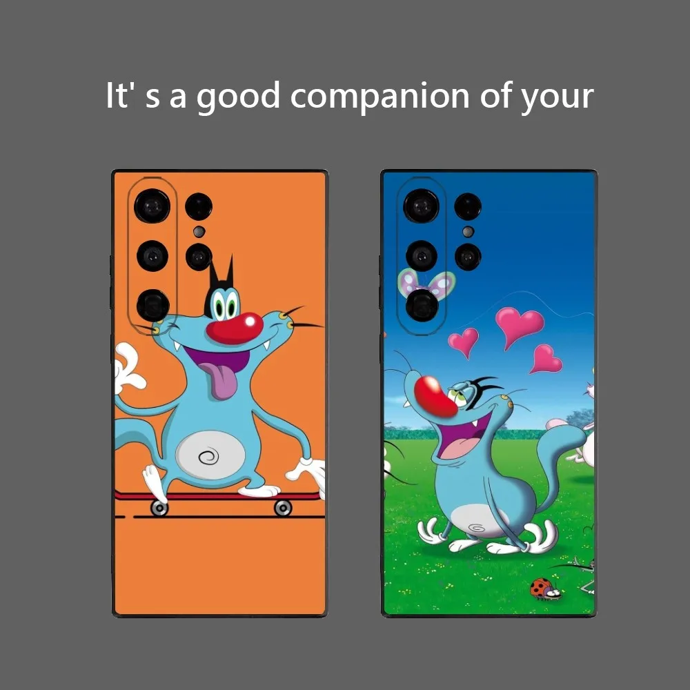 Popular Anime O-Oggy And The Cockroaches Phone Case For Samsung Galaxy S25 Ultra S22 S23 S24 Ultra S21 S20 5G Protective Soft