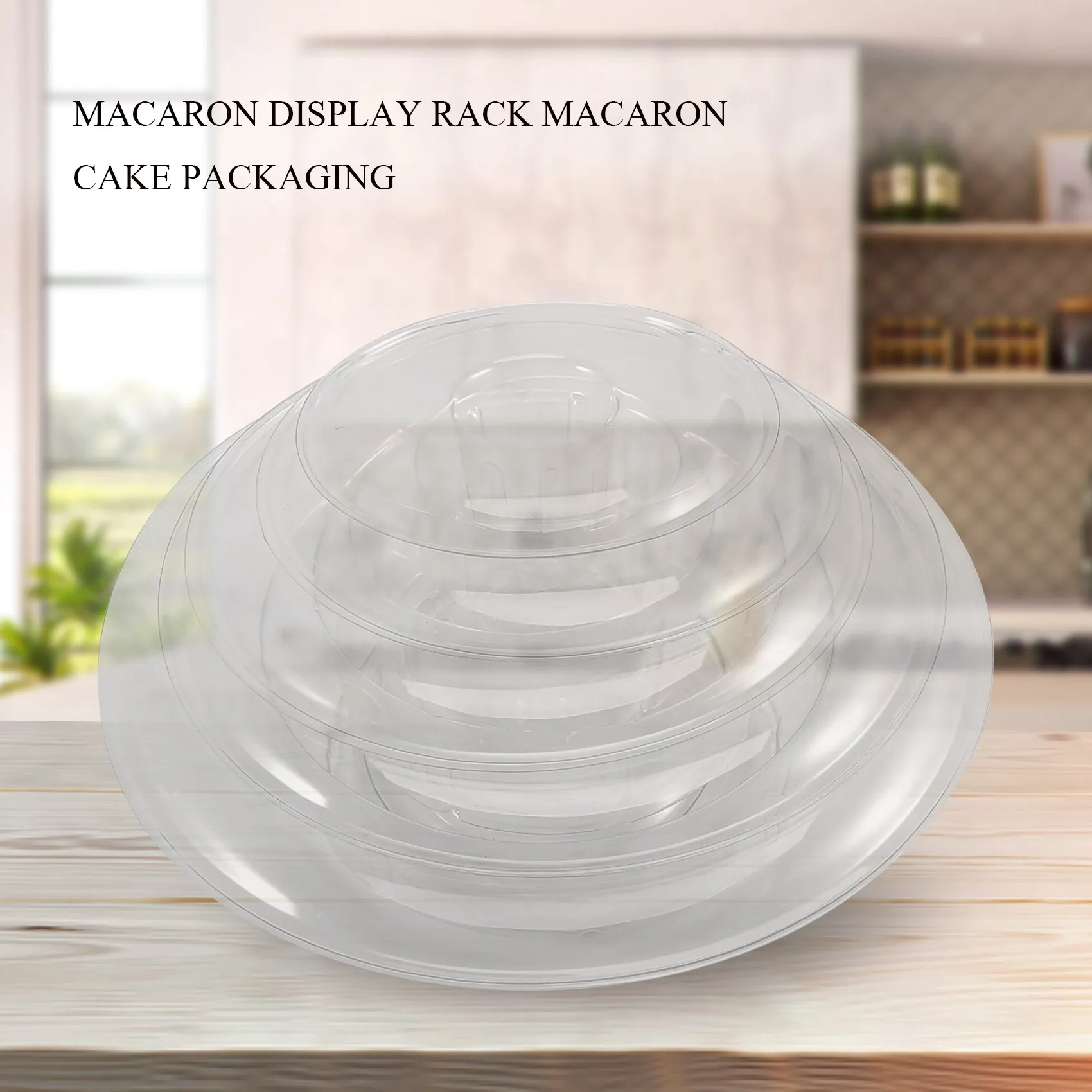 เค้ก standRound 6 ชั้น Macaron Tower เค้ก Cupcake Macaroons ผู้ถือตู้แร็คเครื่องมืองานแต่งงานตกแต่งอีสเตอร์อุปกรณ์
